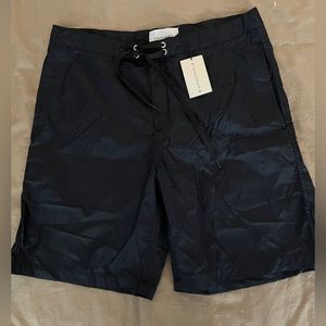 Solid and striped board shorts